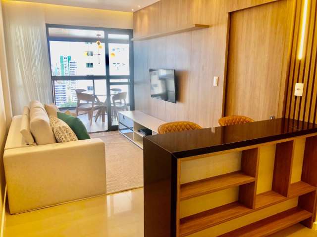 Apartamento MOBILIADO na Graça com 1 suíte, 50m² para alugar por R$ 4.964,00