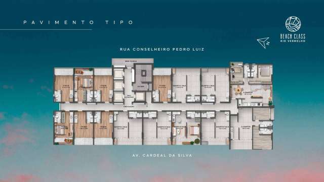 Beach Class Rio Vermelho - Studio com 1  suíte, 26 m² à venda por R$ 365.000,00