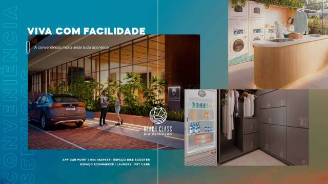 Beach Class Rio Vermelho - Studio com 1  suíte, 26 m² à venda por R$ 365.000,00