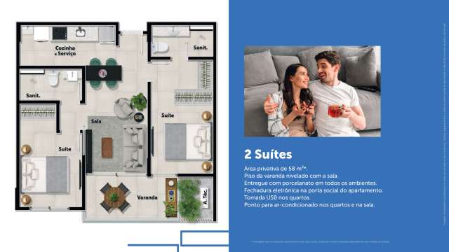 CONNECT ONDINA - QUARTO/SALA E 2 SUÍTES  À VENDA A PARTIR DE R$442.465,00  EM ONDINA