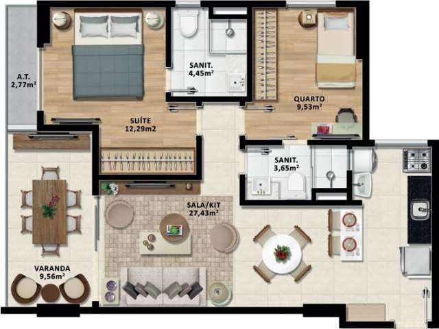 PREMIUM STELLA MARIS - STUDIOS À VENDA A PARTIR DE R$ 450.000,00 EM STELLA MARIS