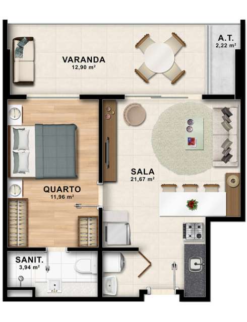 PREMIUM STELLA MARIS - STUDIOS À VENDA A PARTIR DE R$ 450.000,00 EM STELLA MARIS