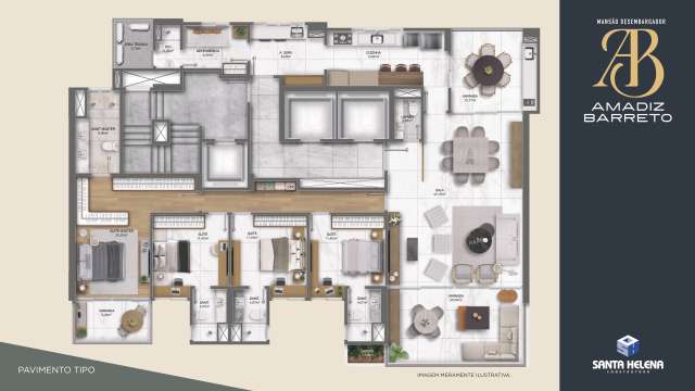 MANSÃO DESEMBARGADOR AMADIZ BARRETO - APARTAMENTOS 04 SUÍTES À VENDA A PARTIR DE R$ 2.864.709,08 NA GRAÇA