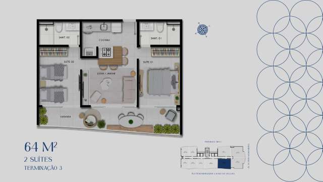 BEACH CLASS JAGUARIBE - Apartamentos de 1 e 2 suítes à venda a partir de R$776.000,00 em Jaguaribe