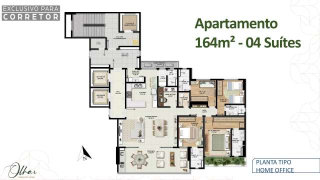 OLHAR - APARTAMENTOS DE 3 SUÍTES À VENDA A PARTIR DE R$ 1.970.000,00 NO CAMINHO DAS ÁRVORES