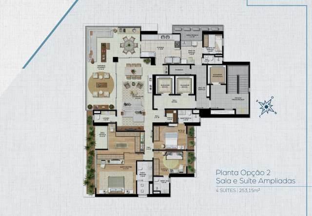 MIRAT MARTINS DE SÁ - APARTAMENTOS DE 4 SUÍTES À VENDA A PARTIR DE R$ 3.643.000,00  NO HORTO FLORESTAL