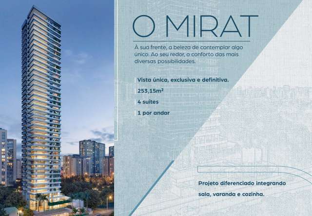 MIRAT MARTINS DE SÁ - APARTAMENTOS DE 4 SUÍTES À VENDA A PARTIR DE R$ 3.643.000,00  NO HORTO FLORESTAL
