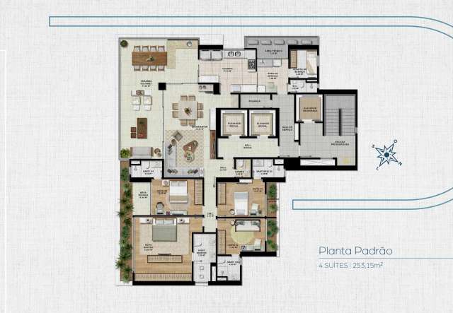 MIRAT MARTINS DE SÁ - APARTAMENTOS DE 4 SUÍTES À VENDA A PARTIR DE R$ 3.643.000,00  NO HORTO FLORESTAL