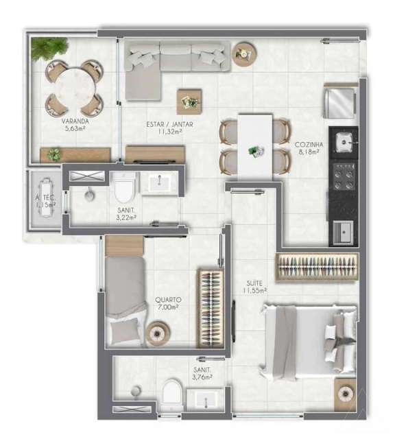 BIOSPHERE RESIDENCE - STUDIOS À VENDA A PARTIR DE R$ 236.810,00 NA PARALELA
