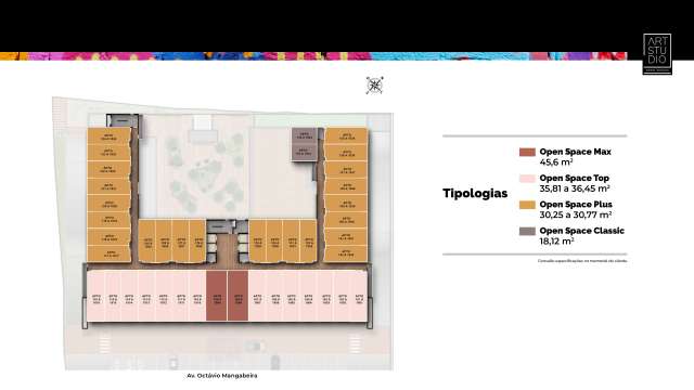ART STUDIO  OPEN SPACES - STUDIOS À VENDA A PARTIR DE R$ 392.982,80 EM ARMAÇÃO