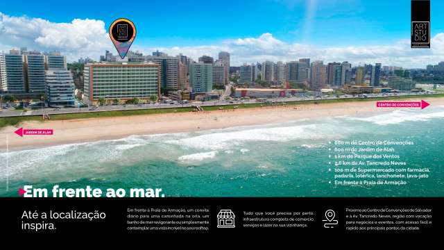 ART STUDIO  OPEN SPACES - STUDIOS À VENDA A PARTIR DE R$ 392.982,80 EM ARMAÇÃO