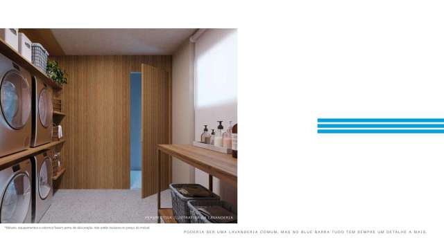 BLUE BARRA - APARTAMENTO COM 1 QUARTO E 1 SUÍTE,  À VENDA A PARTIR DE  R$554.600,00