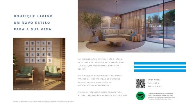 BLUE BARRA - APARTAMENTO COM 1 QUARTO E 1 SUÍTE,  À VENDA A PARTIR DE  R$554.600,00