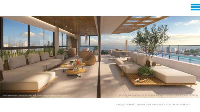 BLUE BARRA - APARTAMENTO COM 1 QUARTO E 1 SUÍTE,  À VENDA A PARTIR DE  R$554.600,00