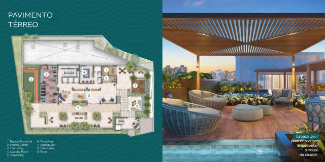 Apartamento na Barra EM CONSTRUÇÃO, quarto e sala, 36m², R$ 653.842,00