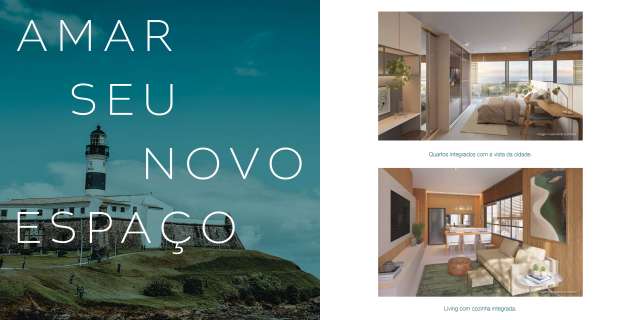 Apartamento na Barra EM CONSTRUÇÃO, quarto e sala, 36m², R$ 653.842,00