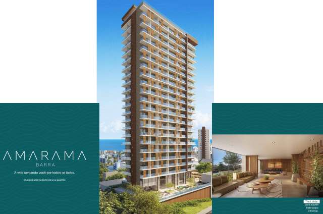 Apartamento na Barra EM CONSTRUÇÃO, quarto e sala, 36m², R$ 653.842,00
