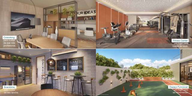 Apartamento na Barra EM CONSTRUÇÃO, quarto e sala, 36m², R$ 653.842,00