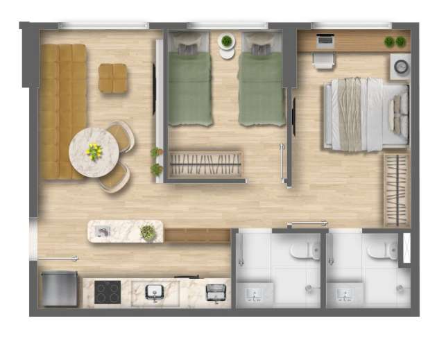 BLEND PITUBA - 2 SUÍTES E 2/4 NA R. RIO GRANDE DO SUL - SALVADOR/BA - A PARTIR DE R$562.600,00