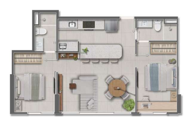 BLEND PITUBA - 2 SUÍTES E 2/4 NA R. RIO GRANDE DO SUL - SALVADOR/BA - A PARTIR DE R$562.600,00