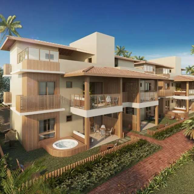 Apartamento de 2 suítes com amplo Garden e de 3 suítes com Duplex de Cobertura e terraço em Itacimirim a partir de R$700.000,00.
