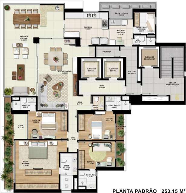 MIRAT MARTINS DE SÁ - APARTAMENTO EM CONSTRUÇÃO NO HORTO FLORESTAL DE 4 SUÍTES À VENDA A PARTIR DE R$ 3.800.000,00 