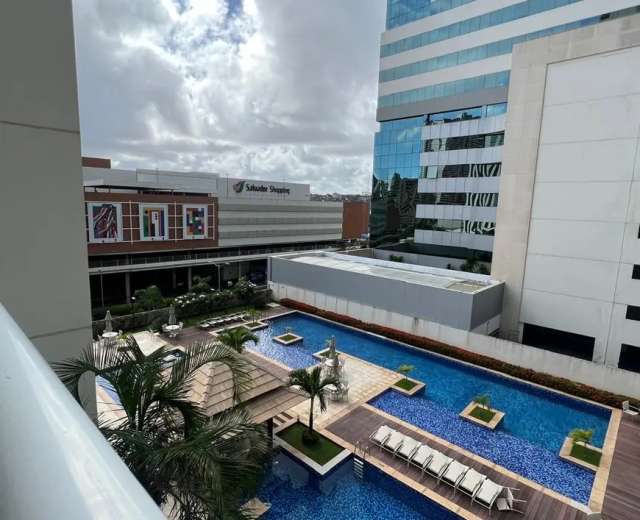 Apartamento com 1 quarto e 1 suíte, 54,00 m² para alugar por R$ 3.900,00 - Caminho das Árvpres - Salvador/BA