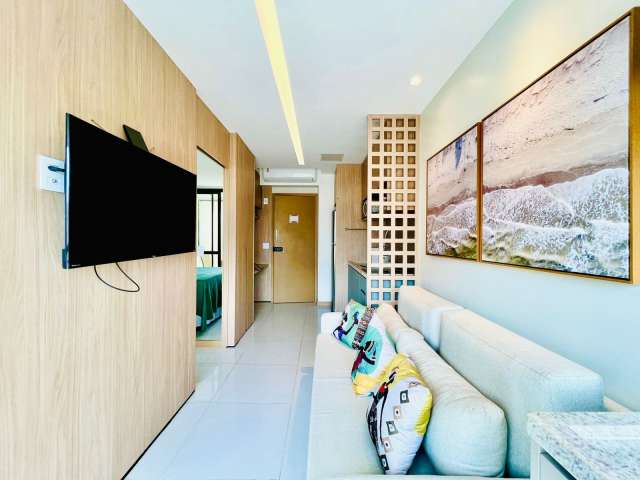 Apartamento na Barra PORTEIRA FECHADA com 1 suíte, 29m² à venda por R$ 650.000,00