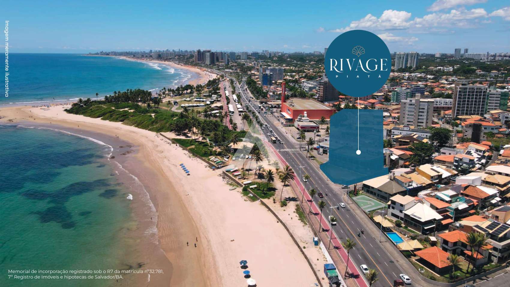 RIVAGE PIATÃ | QUARTO E SALA E 2 QUARTOS 100% VISTA MAR
