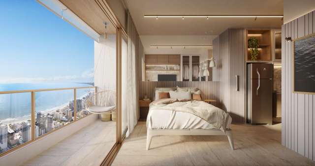 RIVAGE PIATÃ | QUARTO E SALA E 2 QUARTOS 100% VISTA MAR