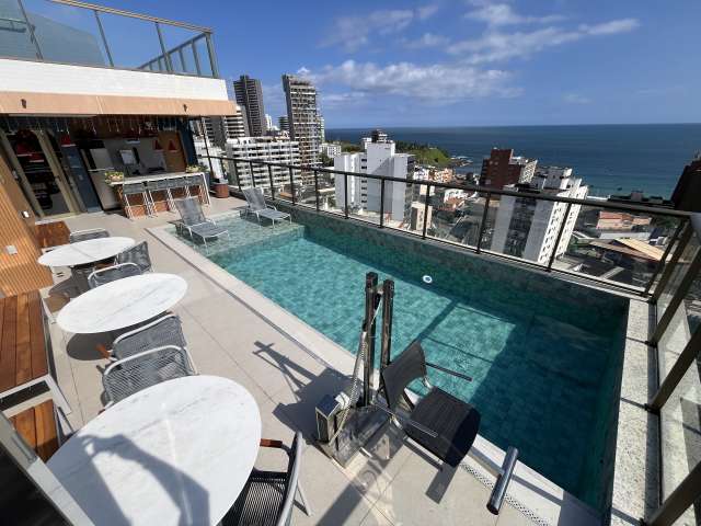 Apartamento na Barra com  1 suíte, 27m² à venda por R$ 590.000,00