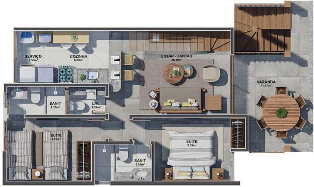 LUME ITACIMIRIM | Village em Itacimirim com 2 suítes, à venda por R$ 885.000,00