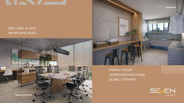 SEVEN GRAÇA | Quarto e sala com 38m² na Graça à venda a partir de R$ 488.000,00