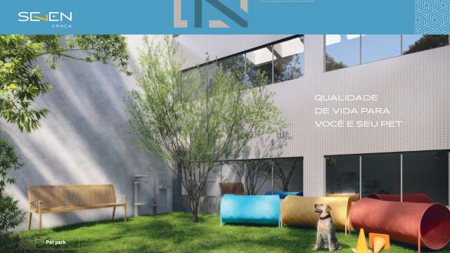 SEVEN GRAÇA | Quarto e sala com 38m² na Graça à venda a partir de R$ 488.000,00