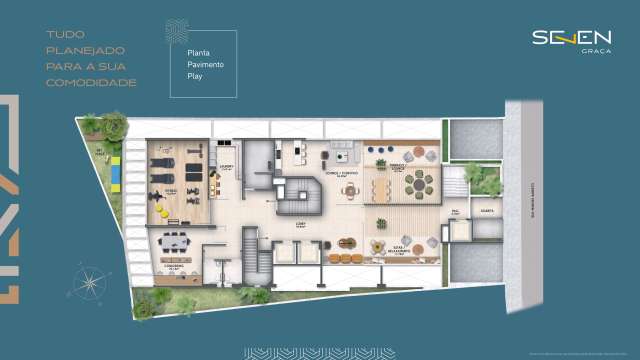 SEVEN GRAÇA | Quarto e sala com 38m² na Graça à venda a partir de R$ 488.000,00