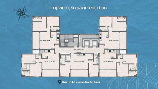Vivere Blu | Apartamentos de 2 suítes no Costa Azul, 64,97m², à venda a partir de R$ 701.400,00