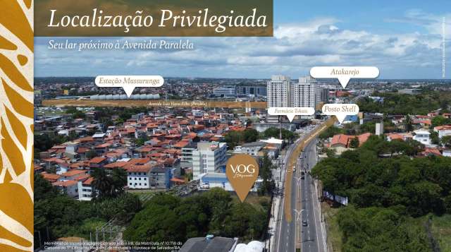 VOG ITAPUÃ | Apartamentos com 2 suítes em Itapuã, 41,71m², à venda a partir de R$ 310.823,81
