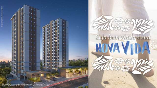 VOG ITAPUÃ | Apartamentos com 2 suítes em Itapuã, 41,71m², à venda a partir de R$ 310.823,81