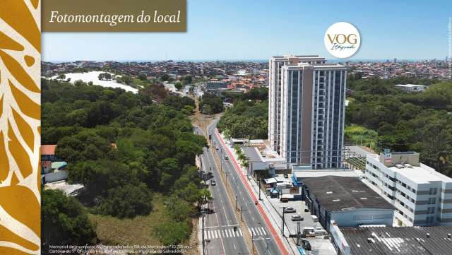 VOG ITAPUÃ | Apartamentos com 2 suítes em Itapuã, 41,71m², à venda a partir de R$ 310.823,81