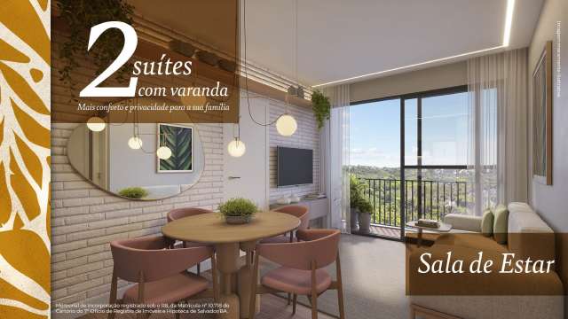 VOG ITAPUÃ | Apartamentos com 2 suítes em Itapuã, 41,71m², à venda a partir de R$ 310.823,81
