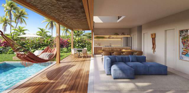 LA PLAYA | Casas com piscinas em Morro de São Paulo, 179m², à venda a partir de R$ 1.896.000,00