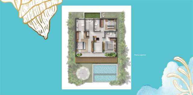 LA PLAYA | Casas com piscinas em Morro de São Paulo, 179m², à venda a partir de R$ 1.896.000,00