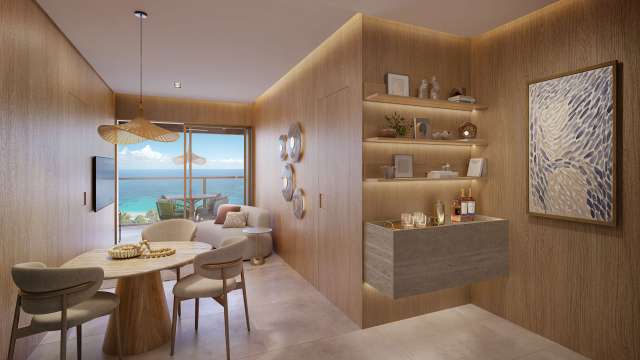 LAUT JAGUARIBE | APARTAMENTOS DE 2 QUARTOS E 2 SUÍTES COM VARANDA EM FRENTE AO MAR DE JAGUARIBE