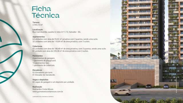 MIRARI URBAN BEACH LIVING | APARTAMENTOS DE 3 QUARTOS COM VISTA MAR EM PATAMARES À PARTIR DE R$ 992.913,44