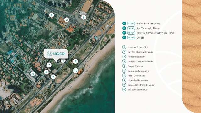 MIRARI URBAN BEACH LIVING | APARTAMENTOS DE 3 QUARTOS COM VISTA MAR EM PATAMARES À PARTIR DE R$ 992.913,44