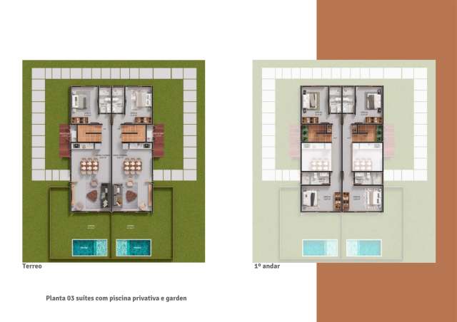 La Vista Gamboa | Bangalô Garden em Morro de São Paulo com 2 suítes por R$ 792.400,00 