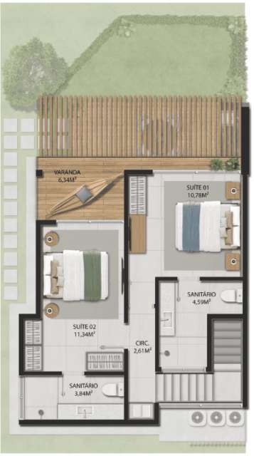 VILA DAS FLORES (MUCUGÊ) | CASAS COM GARDEN, 3 SUÍTES, 130M² À VENDA A A PARTIR DE R$ 1.023.900,00