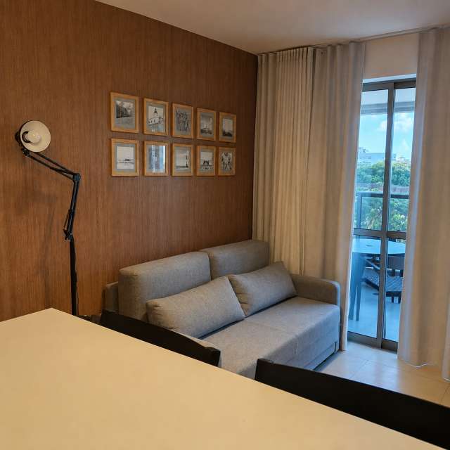 Apartamento com 1 quarto e 1 suíte, 50,00 m² para alugar por R$ 4.200,00 - Ondina, Salvador/BA