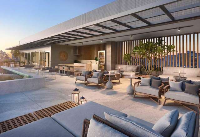 BARRA SIGNATURE | QUARTO E SALA COM 35M² NA BARRA À VENDA POR R$ 750.000,00