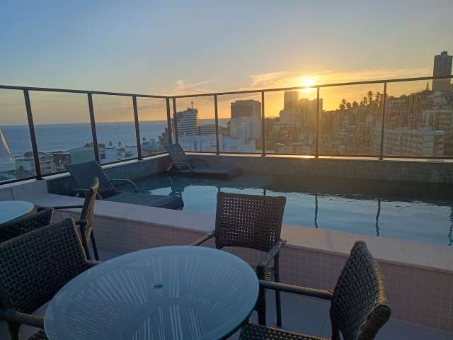 Studio com 1 quarto e 1 suíte, 25,25 m² para alugar por R$ 2.953,00 - Ondina, Salvador/BA 